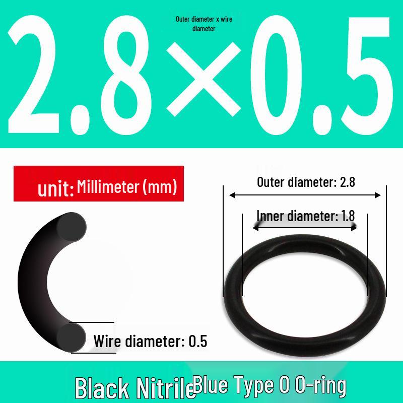 Durable Nitrile Rubber O-Ring, Wire Diameters 0.4-0.8mm, Waterproof & Wear-resistant Sealing Ring