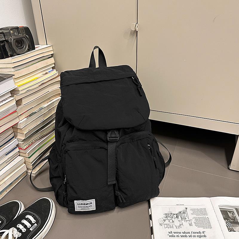 Schoolbag female large capacity leisure Korean version backpack bag cover outdoor computer bag sports climbing mountaineering bag backpack