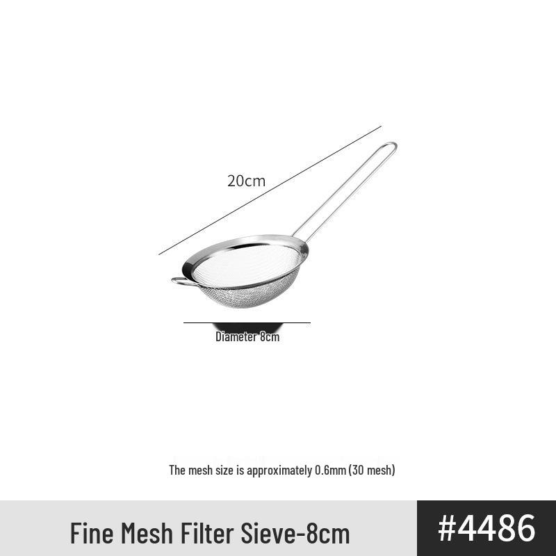 Stainless Steel Triangular Cocktail Strainer Ladle Conical Mesh Sieve.