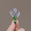 Lavender brooch women's pin high-end women's exquisite purple bouquet collar pin accessories design sense niche suit corsage
