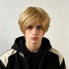 Mens Short Blonde Synthetic Wig Fluffy Handsome Full Cap Daily Wear