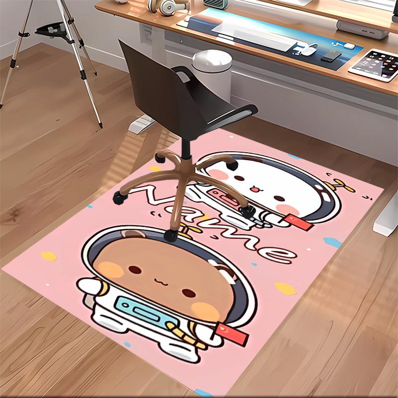 Custom Personalization Bubu and Dudu Print Area Rug - Soft, Washable Non-Slip Indoor Mat,Living Room,Home&Office Decorative Rug