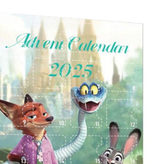 Kalendarz Adwentowy 24-dniowe Odliczanie do Świąt z 24 Akrylowymi Ozdobami Kreskówkowymi Zwierzętami Prezenty z Motywem Anime dla Dzieci Dorosłych Fanów