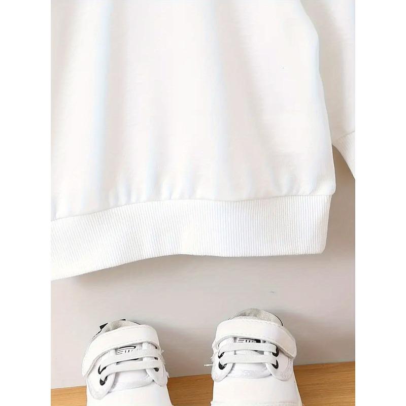 European Sizes Unique and Innovative Printed Pattern, Comfortable and Simple Spring and Autumn Baby Thin Versatile Round Neck Hoodie for Baby Kids