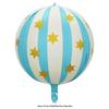 22" 4D Sternenstreifen Aluminiumfolienballon für Geburtstagsfeier & Festival Dekoration