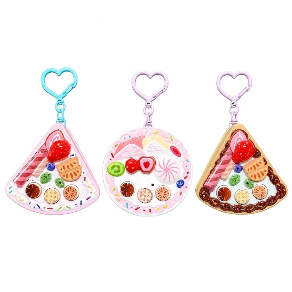Keyring Voice Recording Keychain with Happy Birthday Song Dessert Bag Charm Pendant Birthday Gift
