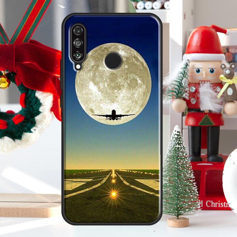 Airplane Flying Into The Sunset For Huawei Nova Y73 Y60 Y70 Y90 Y72 Y61 Y91 7i 8i 11i 12i 12s 9 10 SE P20 P30 P40 Lite Case