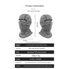 Warm Cycling Mask Motorcycle Mask Helmet Head Cover Balaclava With Fleece Windproof Neck Cover Cold Ski Mask Winter