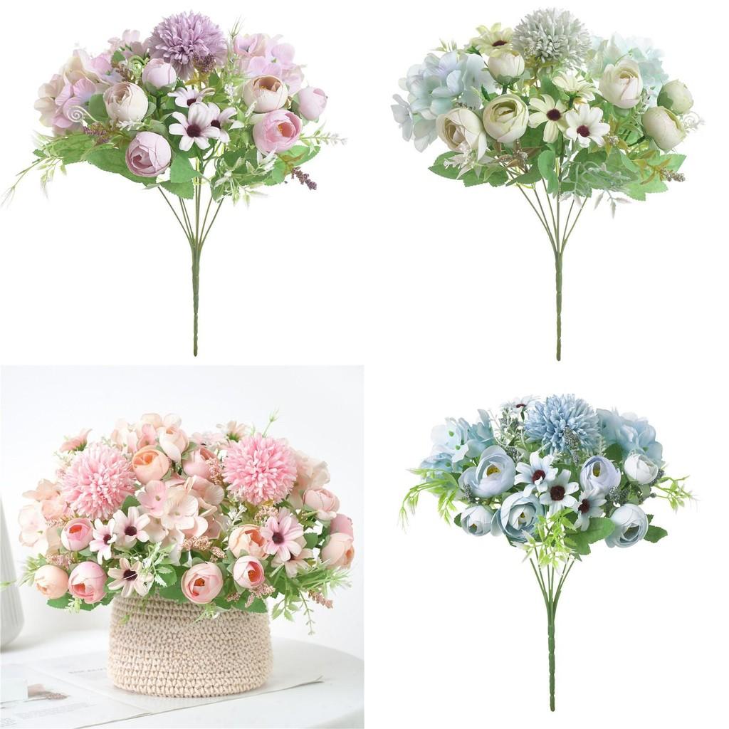 Elegante Seiden-Kamelien-Blumen für Hochzeitsdekoration mit künstlichen Blüten für Fotografie und Heimstyling