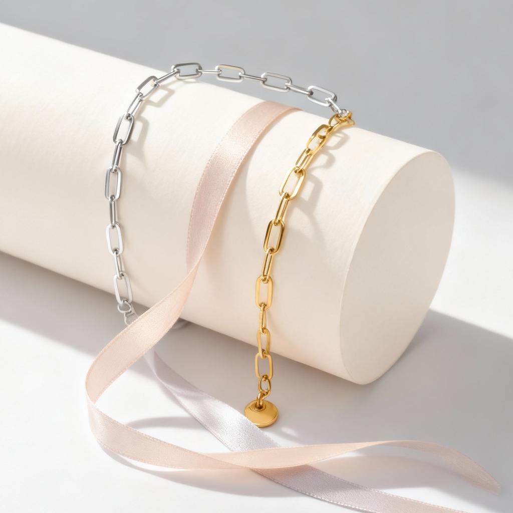 Vnox Simple Daily Life Bracelet for Baby Girl, Gold Color Adjustable Stainless Steel Not Allergic Bracelets, Baby Birthday Gift