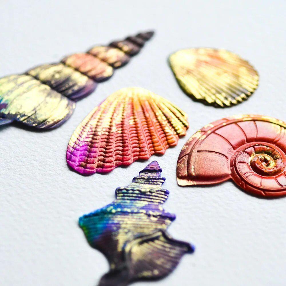 Sommer Meeresfrüchte Metall Stanzformen Schablone DIY Scrapbooking Prägepapier Karten Albumherstellung Dekorative Bastel Vorlage