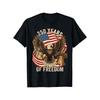 250 Years Of Freedom American Eagle Patriotic 250th Celebration Graphic Tee for Men