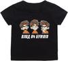 A4 Shirt Children's T Shirts Kids Merch Vlad A4 Print Casual Girl Clothing Boy Graphic Black