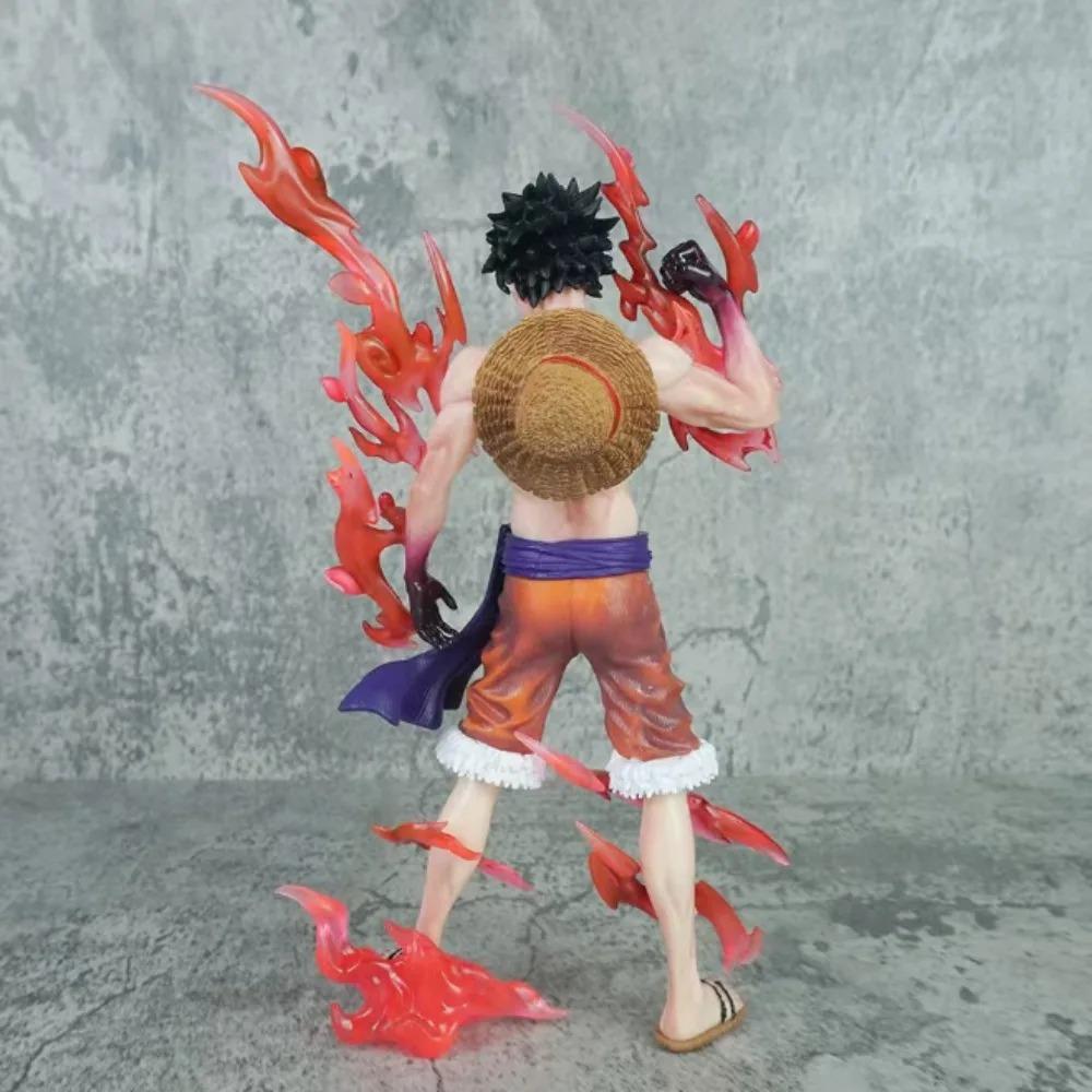 One Piece Anime Peripheral Figurines, Flowing Sakura Luffy Standing Posture Models, Figurines, Home Desktop Decorations