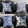 Blue Pattern Hot Cushion Cover Pillowcase Ultra Soft Skin Friendly Fabric Cloud Like Comfort  Concealed Zipper