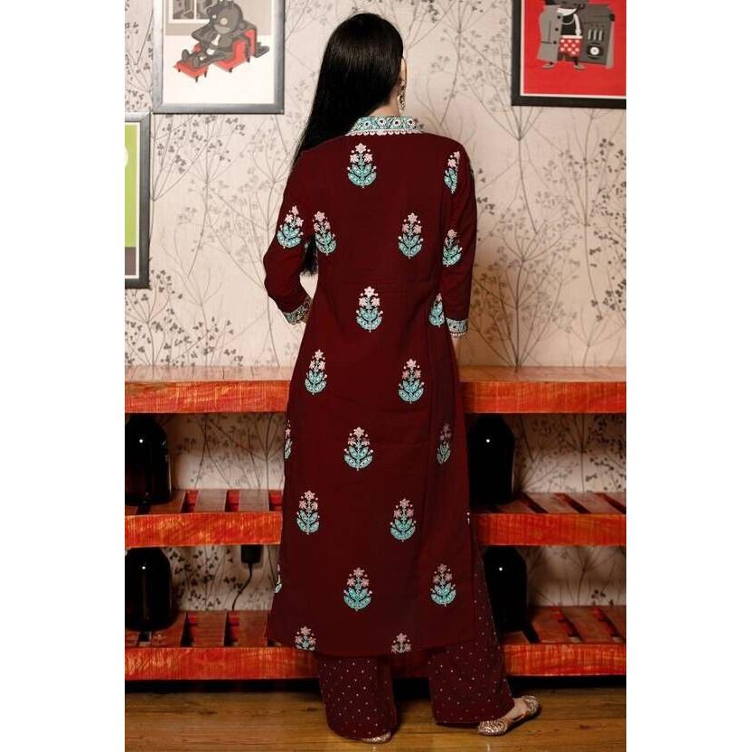 Women Bollywood Party Wear Salwar Kameez Designer Top Tunic Kurti Set Dress VF-20133