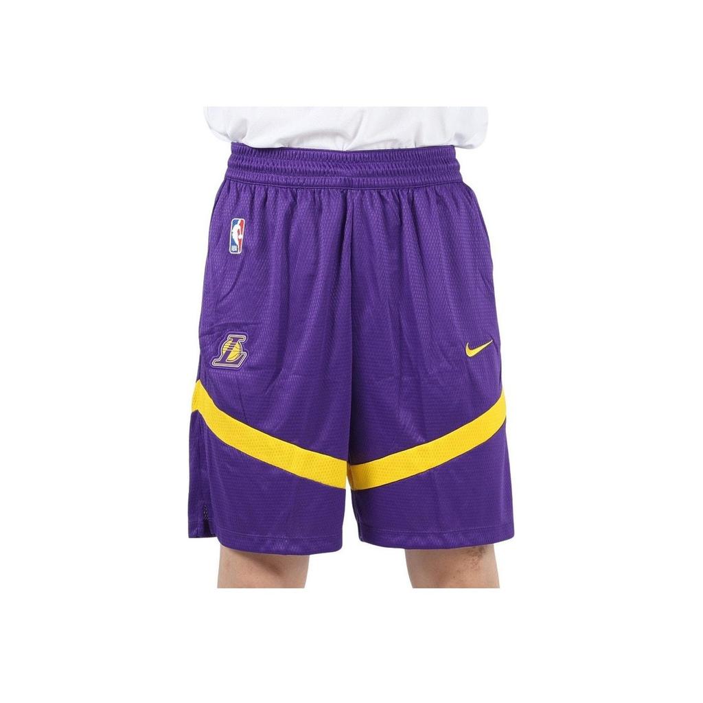 Nike Los Angeles Lakers Dri-FIT NBA Color Block Logo Training Straight Leg Basketball Pants Men bottoms Deep-Purple DZ3722-504