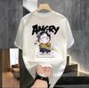 American Trendy Brand High-End Pure Cotton Men'S Printed Short-Sleeved T-Shirt Trendy Casual Round Neck T-Shirt Men'S