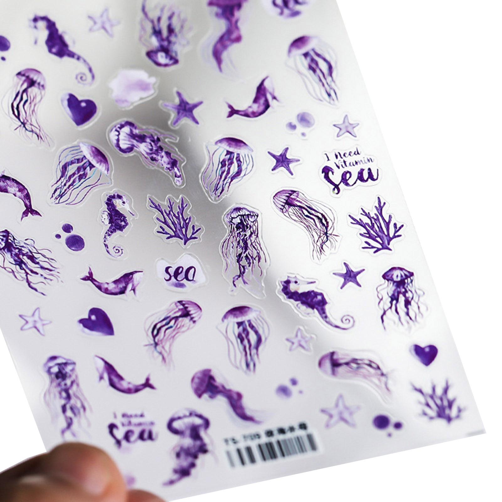 

Уникальная наклейка на ногти в виде капли медузы, персонализированное украшение для ногтей, привлекательные ювелирные изделия, аксессуары для женщин и девочек 2