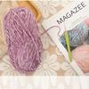 100% Polyester Chenille DIY Crochet Scarf and Shoes Hand-Made with Dye Pattern Use for Weaving Features Violet Bear Hook
