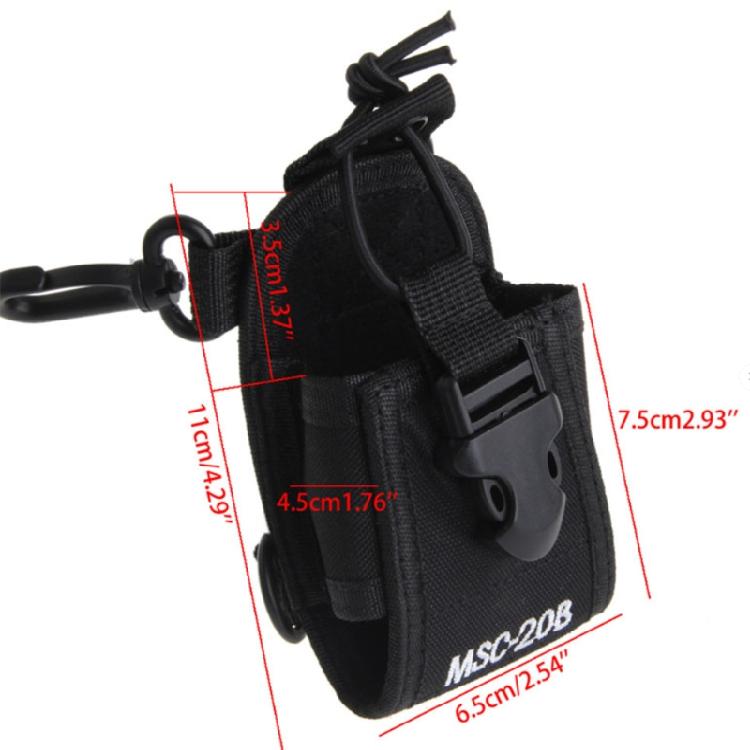 MSC-20B Nylon Pouch Bag Holster Carry for Case TYT-BaoFeng UV-5R Walkie Talkie R