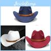Classic Western Cowboy Hat With Wide Brim For Summer Sun Protection Adults And Kids