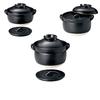 [KaKa Department Store] Fluffy Rice Cooker with Double Lid, 2-Cup Capacity, Banko Ware Earthenware Pot, Made in Japan