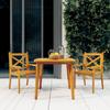 Vidaxl 3-Cz. Garden Furniture Set, Solid Acacia Wood
