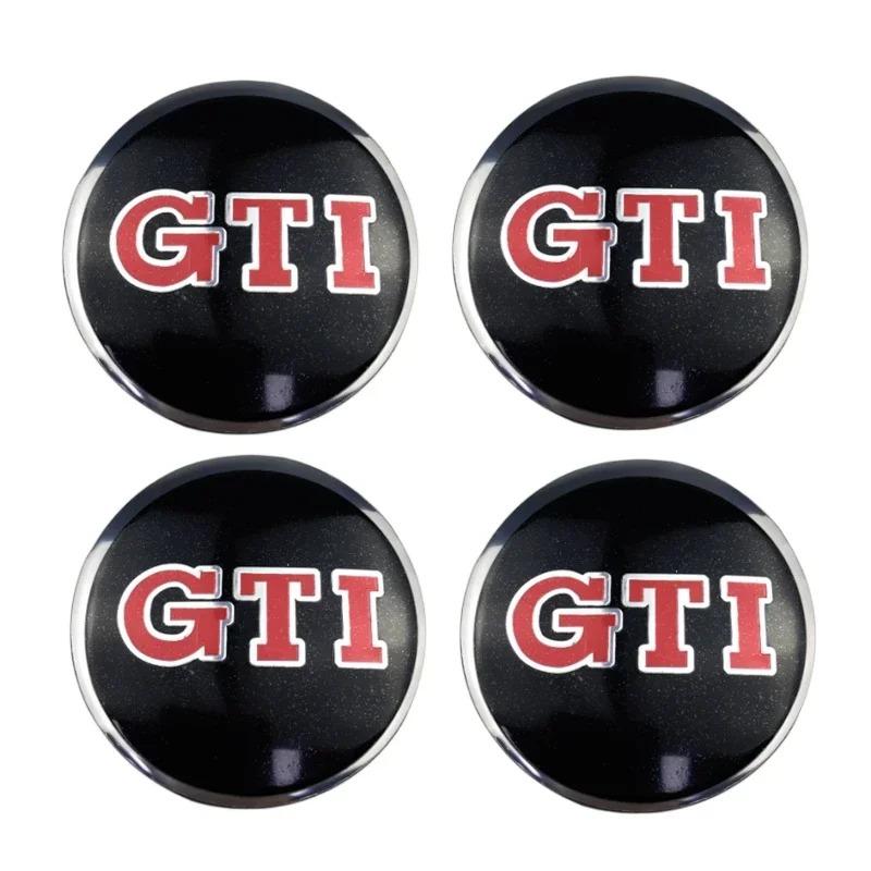 4pcs 56mm Car Wheel Center Sticker for Volkswagen VW GTI ABT Golf 5 6 Polo Passat Tiguan CC Bettle Touran Scirocco Sharan SR32