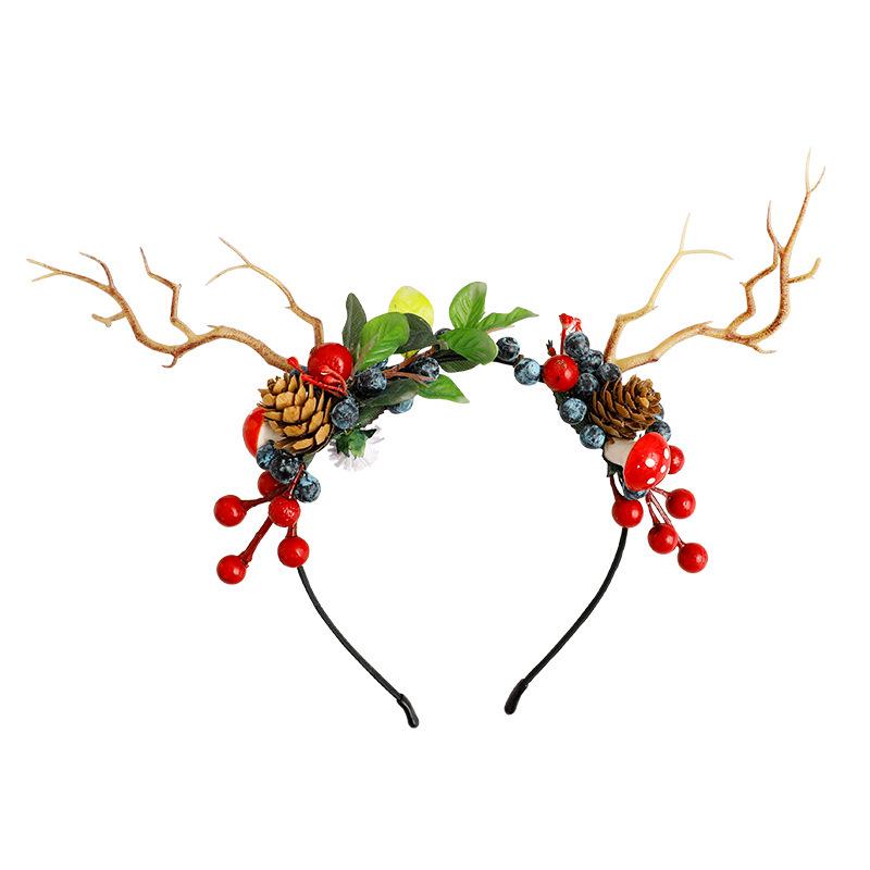 Creative DIY Christmas Antler Headband & Hair Clip Set for Kids
