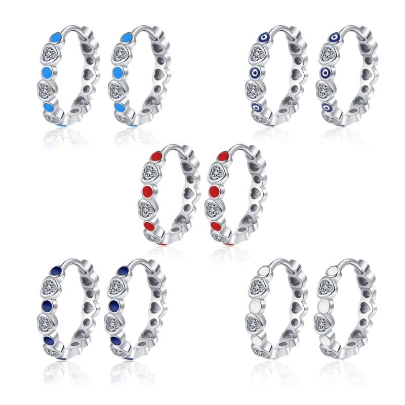 New Devil's Eye Love Earrings for Women Diamond Luxury Design Earrings