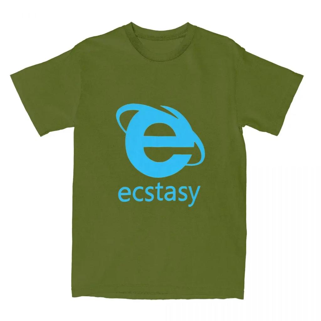 Herren Ecstasy T-Shirts Beliebtes Logo 100% Baumwolle Kleidung Strand Straßenstil Kurzarm T-Shirt Rundhals Neuheit Lässiges T-Shirt