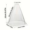 10/20/30Piece Transparent Bell-Shaped Plastic Greenhouse Plant Covers for Seedling Protection