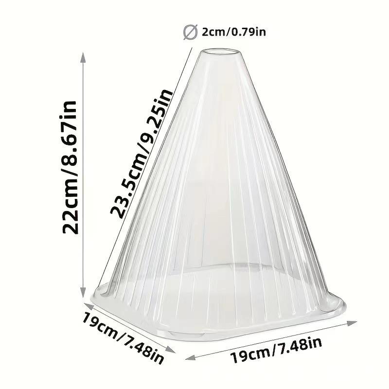 10/20/30Piece Transparent Bell-Shaped Plastic Greenhouse Plant Covers for Seedling Protection