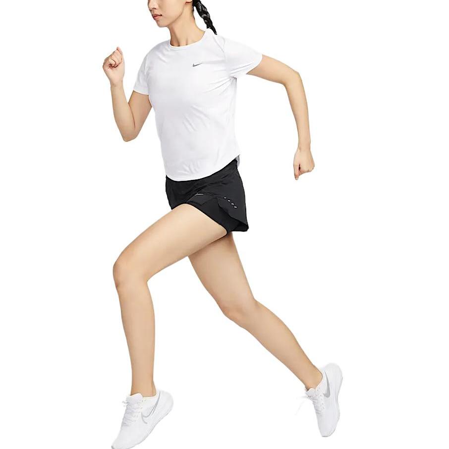 Nike Dri Fit Short Sleeved T Shirts Women's White HQ0649-100