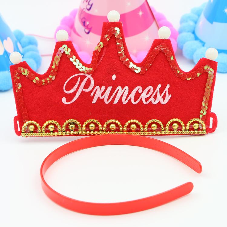 LED-Blinkender Geburtstagskronenhut für Kinder – Leuchtendes Party-Accessoire