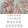 10x Irregular Shape Nail Charms Nail Rhinestones Clear Nail Crystal Gems Charms