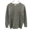 Knitting Pattern Long Sleeve Sweater 40 Gray Knit Women Used