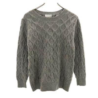 Knitting Pattern Long Sleeve Sweater 40 Gray Knit Women Used