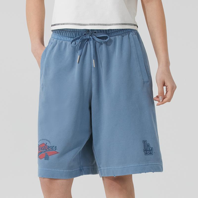 New MLB Casual Shorts Unisex Light Blue 3ASPV2053-07INL