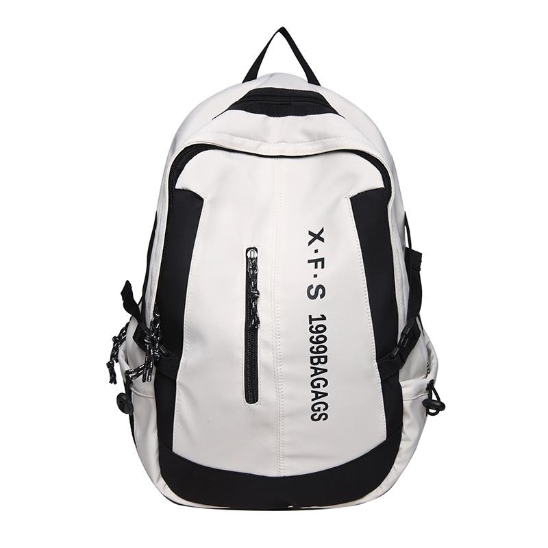 School bag male large capacity junior high school student middle school student fashion trend simple backpack female ins wind travel bag