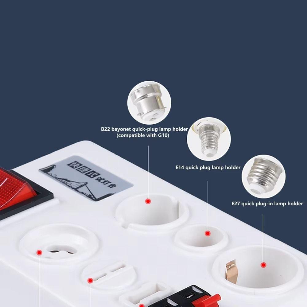 Accurate Measurement Lamp Tester Box Easy To Use Voltage Tester Electric Power Test