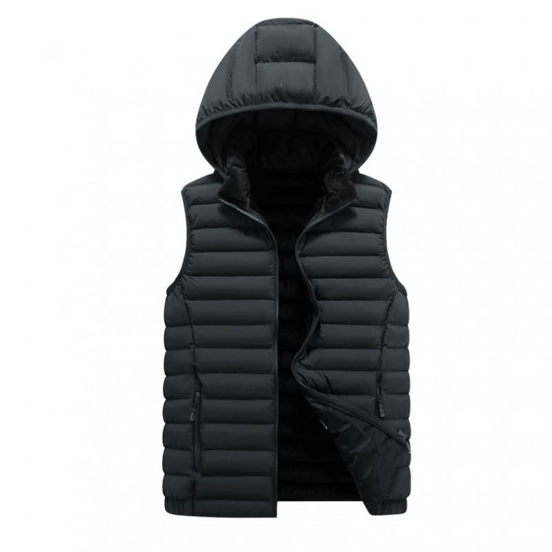 2026 Mens Thick Warm Vest Casual Sleeveless Waistcoat Plus Size Winter Outerwear