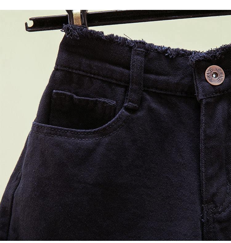 Classic and Minimalist Fashion Versatile Shorts Female Loose Summer Thin Ultra-high Waist Wide Leg A Word Denim Female Denim Shorts Individuality