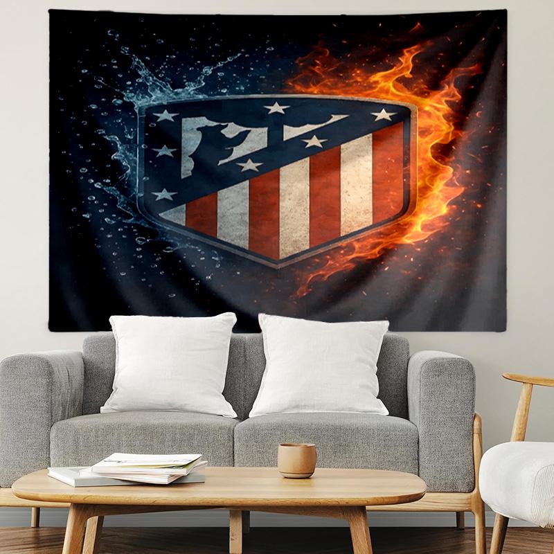 football club Print Tapestry, Lightweight Wall Hanging, for Bedroom, Dorm, Living Room, Home Art Decor - Birthday Christmas Gift for Friends