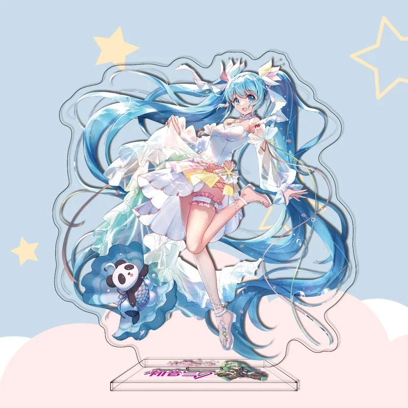 29 Types Hatsune Miku Anime Figure 16Cm Acrylic Key Chain Ornaments Presents Pendant Buckle Two-Sided Hatsune Miku Model TOYS Gift