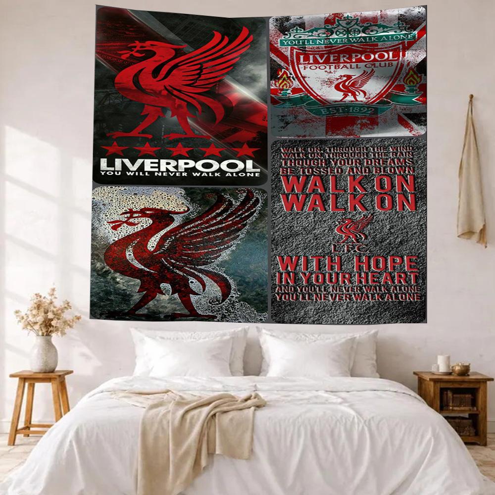 Liverpool Football Club Wall Decor Tapestry Art For Pet Memorial Birthdaywedding Party Backdrop Family Gift
