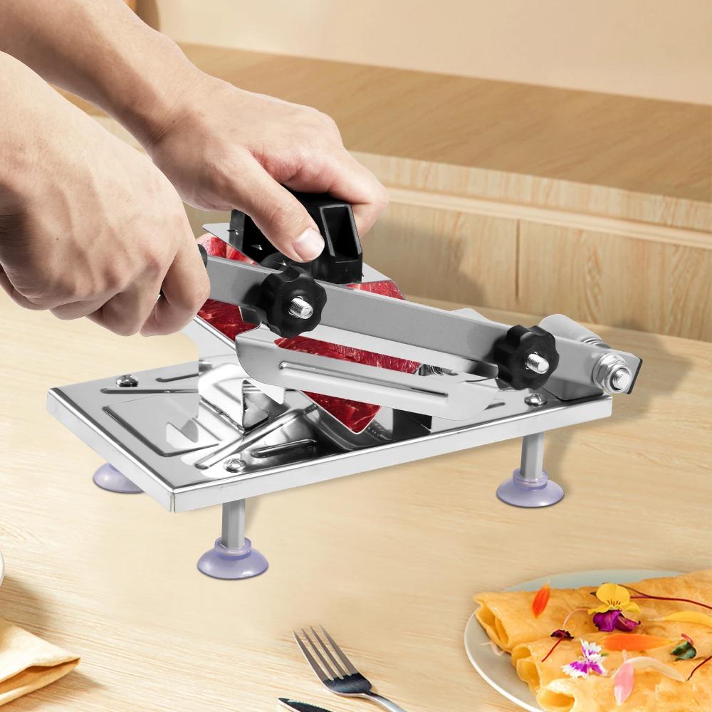 Adjustable Cutting Thickness Meat Slicer Manual Food Slicing Machine Household Meat Cutter Hot Pot