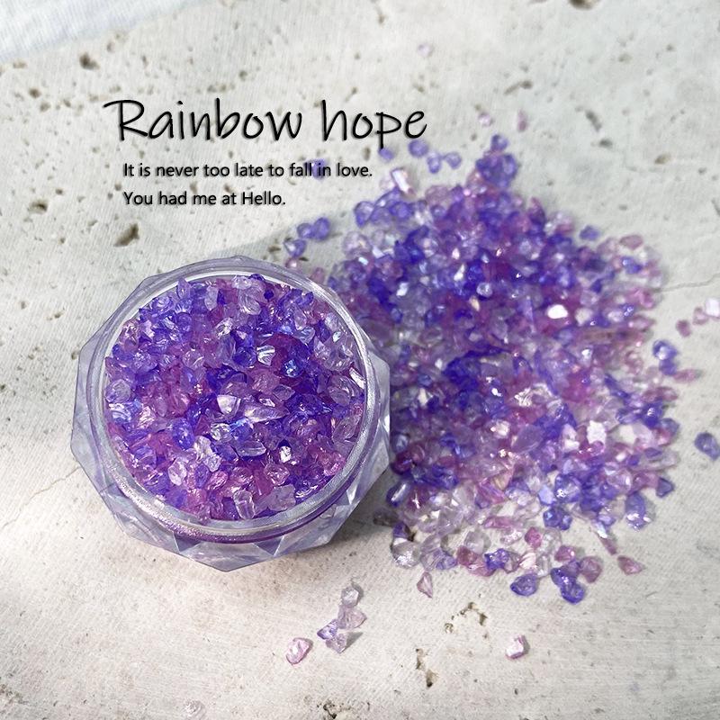 Nail Art 3D High Quality Broken Glass Fashion Charm Gravel Glitter Rhinestone DIY Nail Accessories Decoration