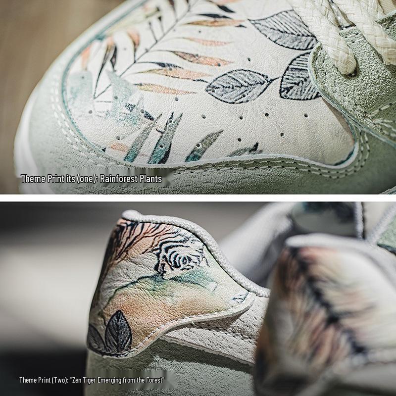 MRA Men's 2025 Tropical Rainforest Canvas Shoes – Niche Design, Autumn Sports Casual Trend.